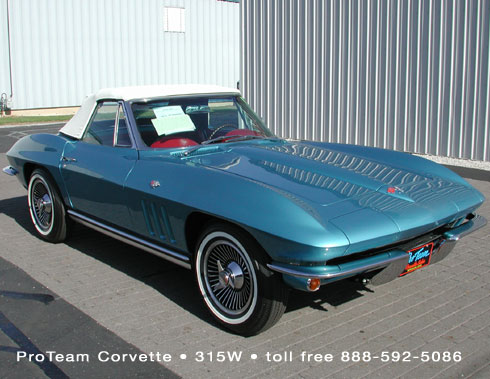315W1965 Corvette COPO Convertible 327350 hp 4 speed numbers match
